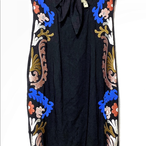 Cleobella Edenia Embroidered Midi Tied Front Dress - Picture 5 of 13